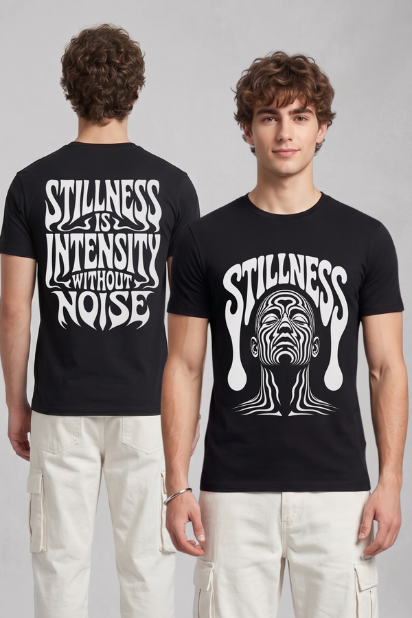 Men's Stillness Graphic Printed T-shirt Regular Fit
