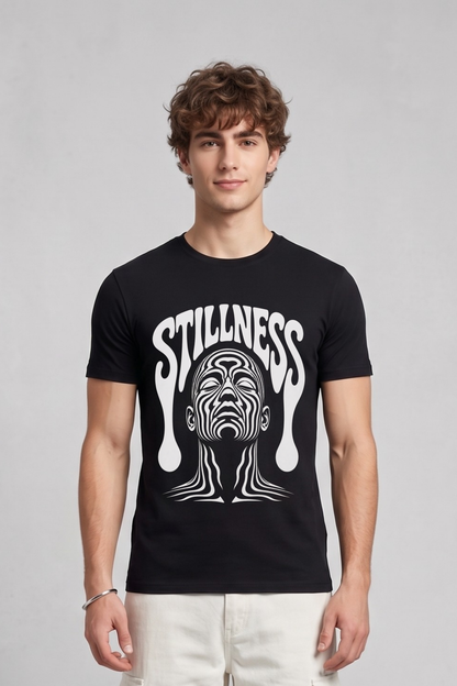 Men's Stillness Graphic Printed T-shirt Regular Fit