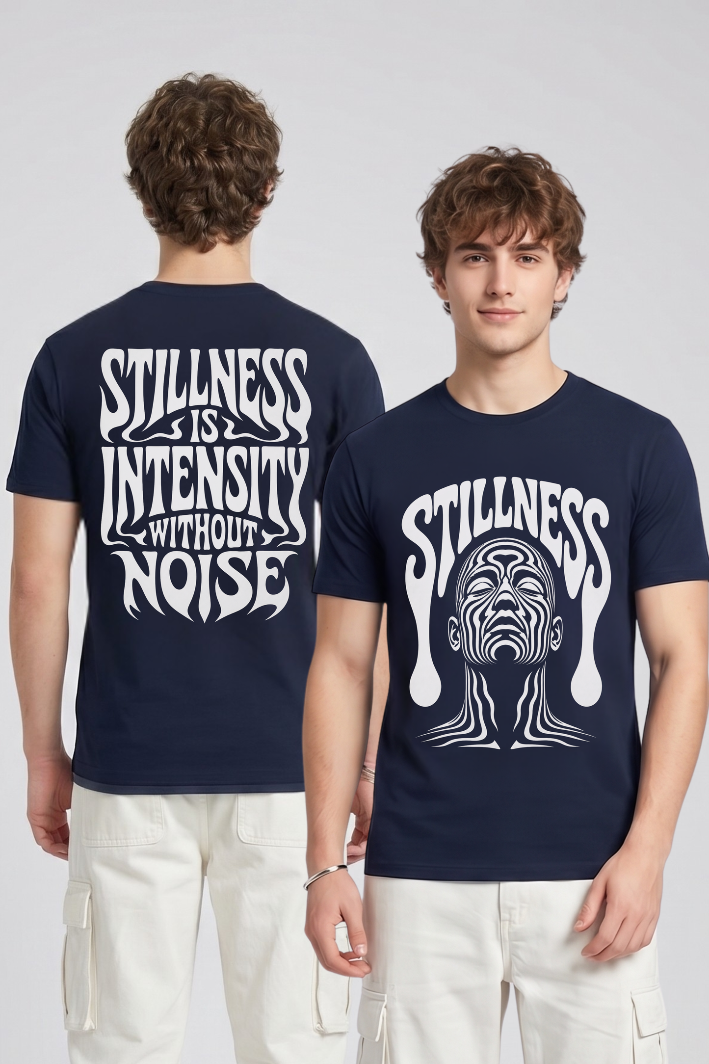 Men's Stillness Graphic Printed T-shirt Regular Fit