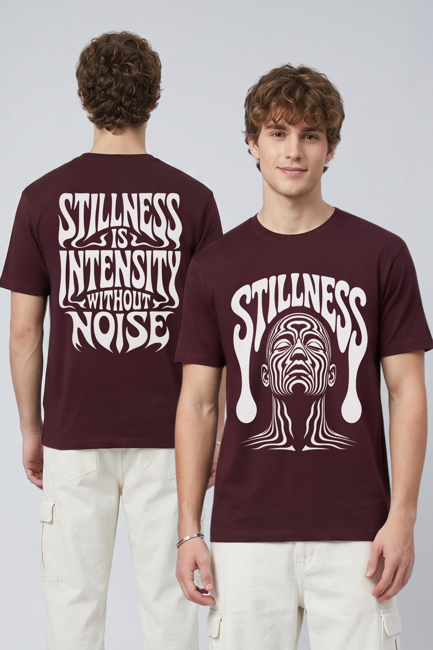 Men's Stillness Graphic Printed T-shirt Regular Fit