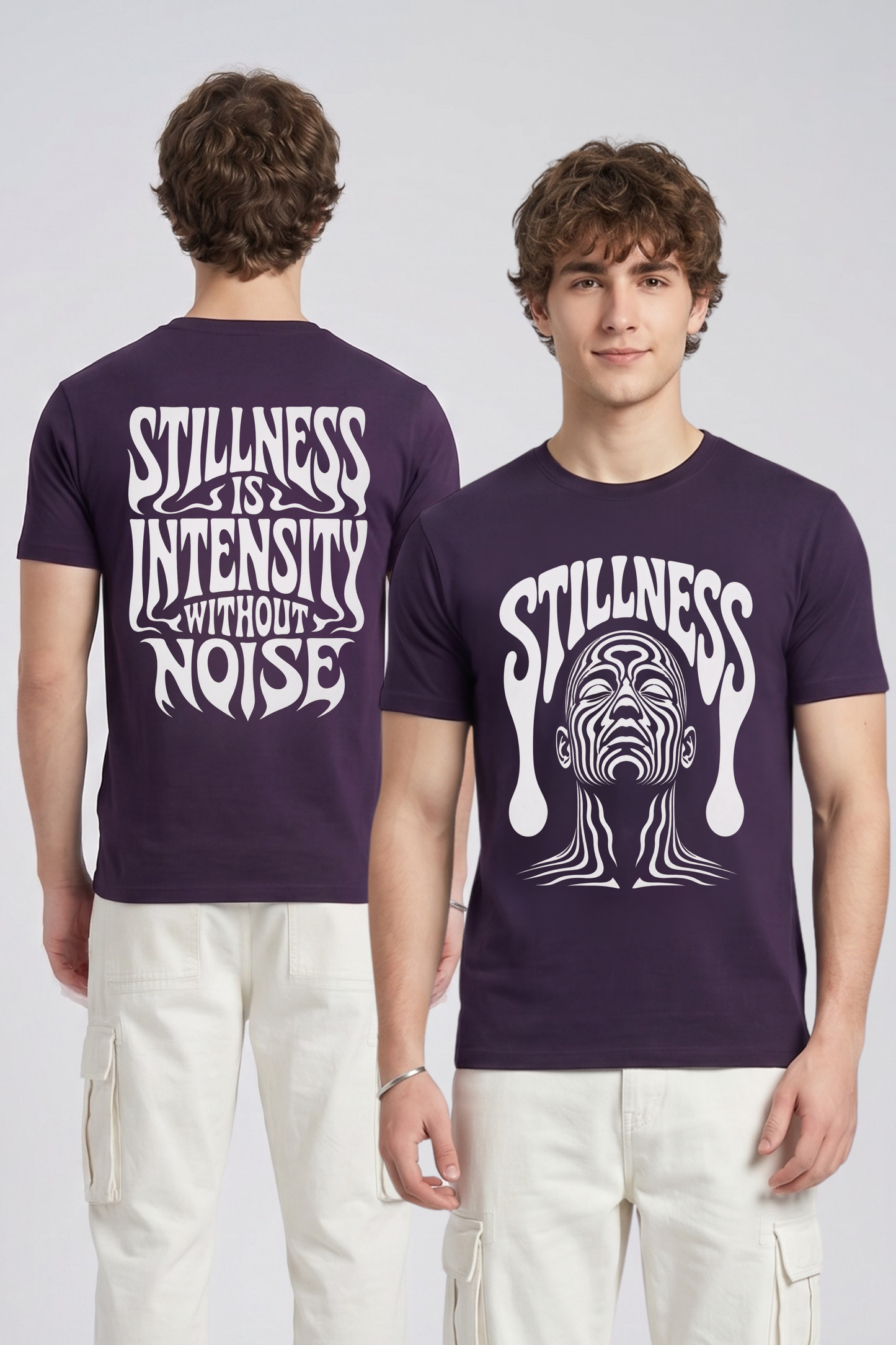 Men's Stillness Graphic Printed T-shirt Regular Fit