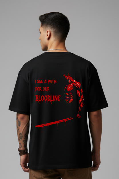 Men's Conquer Graphic Printed Oversized T-shirt