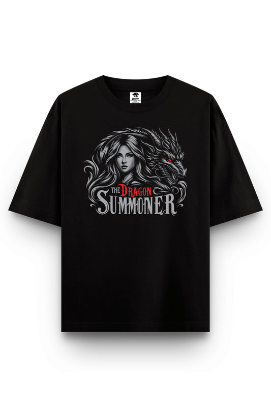 Women's Dragon Summoner Graphic Printed Oversized T-shirt